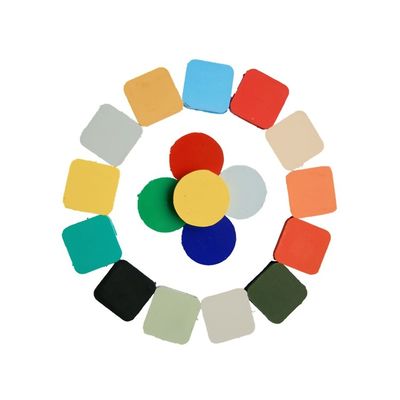 Precomposto in gomma FKM multicolore inodore con compression set 17 e TR -17 per applicazioni resistenti agli oli