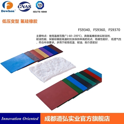 Buon prezzo La buona resilienza FVMQ di gomma con compressione bassa ha messo l'alto OEM della gomma di silicone di resistenza allo strappo in linea